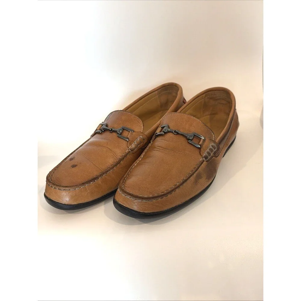 Footjoy Club Casual Leather Horsebit Golf Loafers Shoes Slip On Mens Sz 10 M FJ